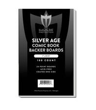 100 Max Pro Silver Age /Era Comic Book Acid Free Backing Boards white backers picture