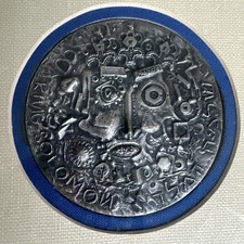 Theo Tobiasse King Solomon Bronze Medallion France/Israel Sculptured Stamped picture