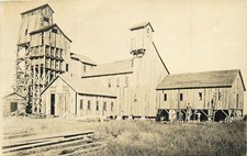 RPPC Mine Headframe Mining Operation Industrial Real Photo Postcard AZO 1920s picture