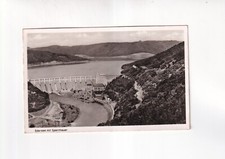 6734) Postcard EDERSEE with barrier wall - old B/W PHOTO AK picture