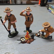BOY SCOUT -                 c.1940' s BARCLAY LEAD BOY SCOUT FIGURES picture