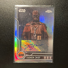 Topps 2024 Topps Chrome Star Wars Tusken Chief #36 Autograph Xavier Jimenez picture