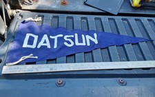 Datsun Motors Dark Blue Cloth Pennant picture