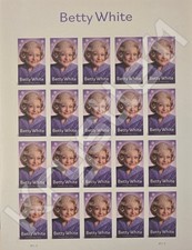 2025 Sheet Of 20 USPS First Class Stamps - Betty White 🎬 (Free Track & Ship) picture