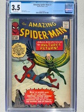 Amazing Spider-Man 7 1963 Marvel Comics CGC VG- 3.5 2nd App Vulture picture