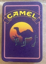 VTG Joe Camel Purple Tin Oasis Playing Cards Joes Palace Sealed Deck 1994 Ad Set picture