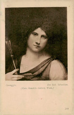 Correggio Saint Sebastian Art Postcard J. Lowy Wien 1906 picture
