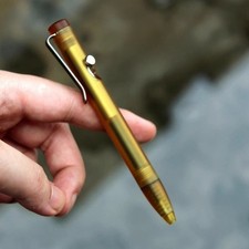 1 Piece ULTEM Made Bolt Pen with Titanium Pocket Clip Wring Pen Short Version picture
