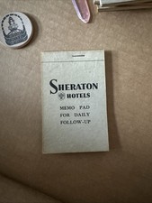 Vintage Sheraton Hotels Memo Pad Unused Walter Malone Opportunity Advertising picture