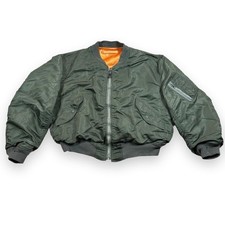Vintage 70s Alpha Industries MA-1 Flyers Bomber Jacket USAF 1972 Vietnam War Era picture