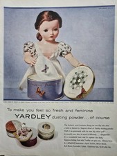 1957 Yardley perfumed dusting powder Madame Alexander Doll Vintage Ad  picture