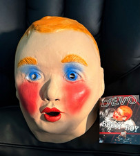 Official DEVO Booji Boy Mask - SikRik Studio Hand-Poured Latex - ClubDEVO Card picture