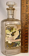 RARE 1880S RICHARD HUDNUT PERFUME JAPANESE YOKOHAMA EMBOSSED LABELED BOTTLE WOW picture