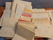 Vintage Large Lot Handwritten Recipes  Huge Folder  picture