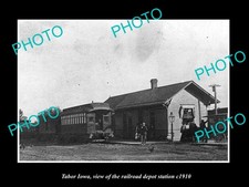 Tabor Iowa View Of The Railroad Depot c1910 Old Large Historic Photo picture