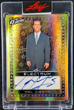 Mel Gibson 2025 Leaf Electrum Autograph Card # 1/1 Encased Gold Auto Braveheart picture