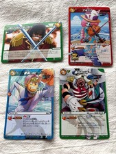 Miracle Battle Carddass Set of 4 Roger Brooke Coby Buggy Anime Collectible Age 1 picture
