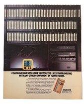 Vintage 1988 Maxell VHS Videocassette Tape Advertisement Print Ad picture