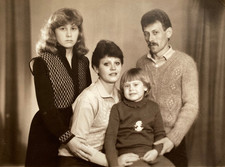 Handsome young man guy & beautiful women portrait soviet life ussr vintage photo picture