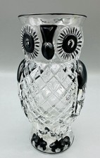 Rare Vtg Owl Glass Vase Pitcher Leopold Palda FAMOSA LPW AUSTRIA MCM 1960-70’s picture