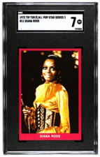 1972 DIANA ROSS Trading Card Tip Top Pop Stars SGC 7 Solo RC Pop 1 Highest picture