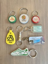 8 Vintage Feed & Seed Advertising Keychains Dekalb Golden Harvest Telco (4) picture