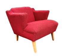 Vintage 50s Mid Century Modern Rare Paoli Atomic Age Red Lounge Side Chair MCM picture