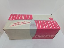Vintage 1930's Kleenex Tissues Soft Pink New Pop-Up Box w/the Press-Open Tab 400 picture