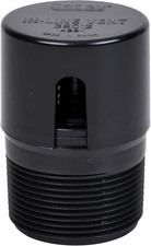 Oatey 1.5 Inch Black In Line Vent Mechanical Vent For Kitchen Bathroom Sinks picture