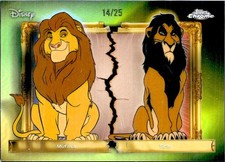 MUFASA SCAR 2026 TOPPS CHROME DISNEY NEON ORANGE FAMILY FIRST RIVALS SP 14/25 picture