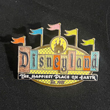 Disney Disneyland 50th Anniversary Happiest Place on Earth Glitter Pin 2015 picture
