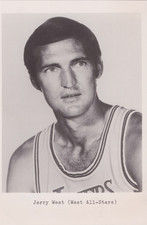 Press Photo Los Angeles Lakers Basketball Star Jerry West, NBA West All-Star picture