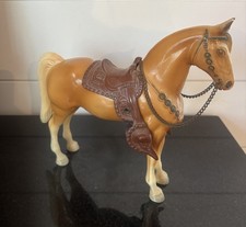Vtg 60s Breyer Horse Glossy Bald Face PALOMINO Western Pony 7.5
