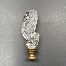 Vintage Waterford Crystal Seahorse Lamp Finial Topper - Discontinued picture