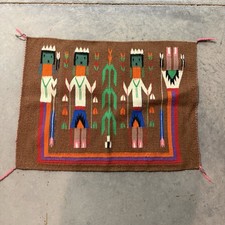 Ye Navajo Indian Handmade Blanket Native American Rug picture