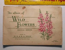 1937 Wills's Cigarettes Wild Flowers 2nd Series Album w/ Cards *FULL SET* picture