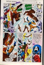 Original 1979 Captain America 238 Color Guide Art page 6 by Marvel Comics,1970's picture