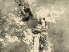 Steamer Breaking Up Shipwreck during the WWI 1914-1919 Old Photo picture