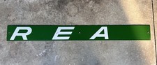 Vintage Original REA RAILWAY EXPRESS AGENCY Enamel Porcelain Sign Railroad 52x5 picture