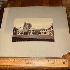 Vintage St Mary Magdalen College Quadrangle Oxford Mounted Architecture Photo picture