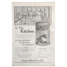 1910 Old Dutch Cleanser  - Kitchen Bathroom Cleaner Vintage Print Ad picture