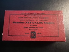 NOS Vintage NEVA-CLOG Staples Genuine Lot Of 10 Boxes of 1000, 10,000 Total picture