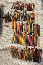 Vtg Binney & Smith Crayola Crayons mix Lot Includes Retired & Hard To Find Hues picture