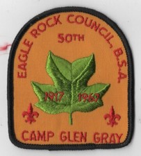 1917-1967 50th Camp Glen Gray Eagle Rock Council BSA BSA Patch BK Bdr. [VA-2416] picture
