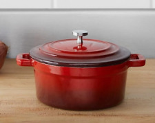 Amazon Commercial Enameled Cast Iron 18-Ounce Small Covered Cocotte - Brick Red picture