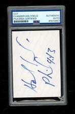 Evander Holyfield Signed Cut Auto Autograph PSA/DNA Authentic ZZ5370 picture