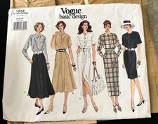 Vogue Basic Design Pattern Size 20 - 22 - 24 UNCUT # 1312 Capsule Dress (es) Vtg picture