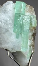 40 CT, Beryl Var High Quality Natural Emerald Crystal On Matrix ,PK picture