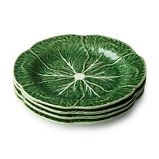 Le Jardin Green Cabbage Plates 3D SALAD/DESSERT PLATES, SET OF FOUR - 9