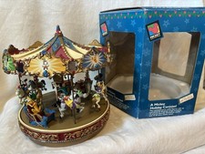 Vintage Rare 1993 Mr. Christmas Disney A Mickey Holiday Carousel - Works picture